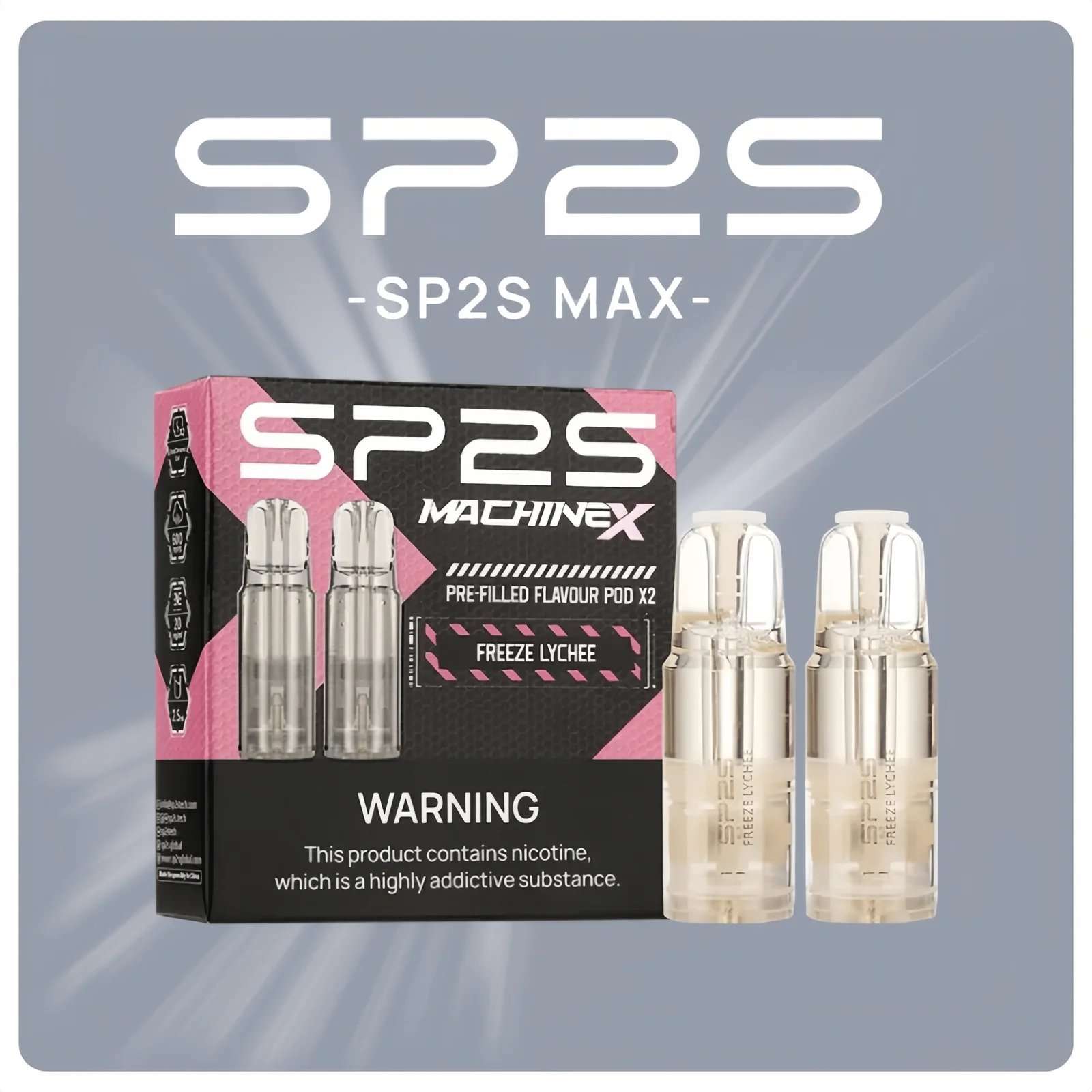 SP2S MAX 煙彈2顆裝適配 SP2S MAX 主機｜多款口味現貨｜新品上市